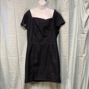 NWT Lane Bryant size 18 Elegant Dark Denim Dress stretch casual‎ summer